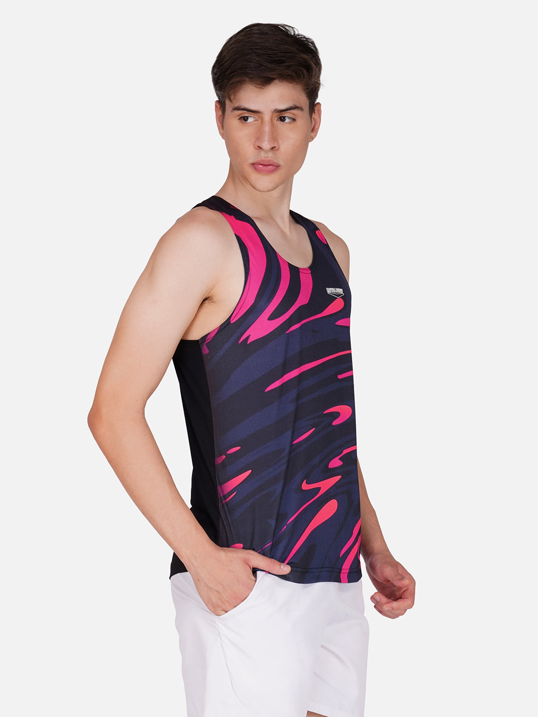 DriCHEX Neon Pink & Black Vest for Men RWM4032 DriCHEX Vest - royaleway.com