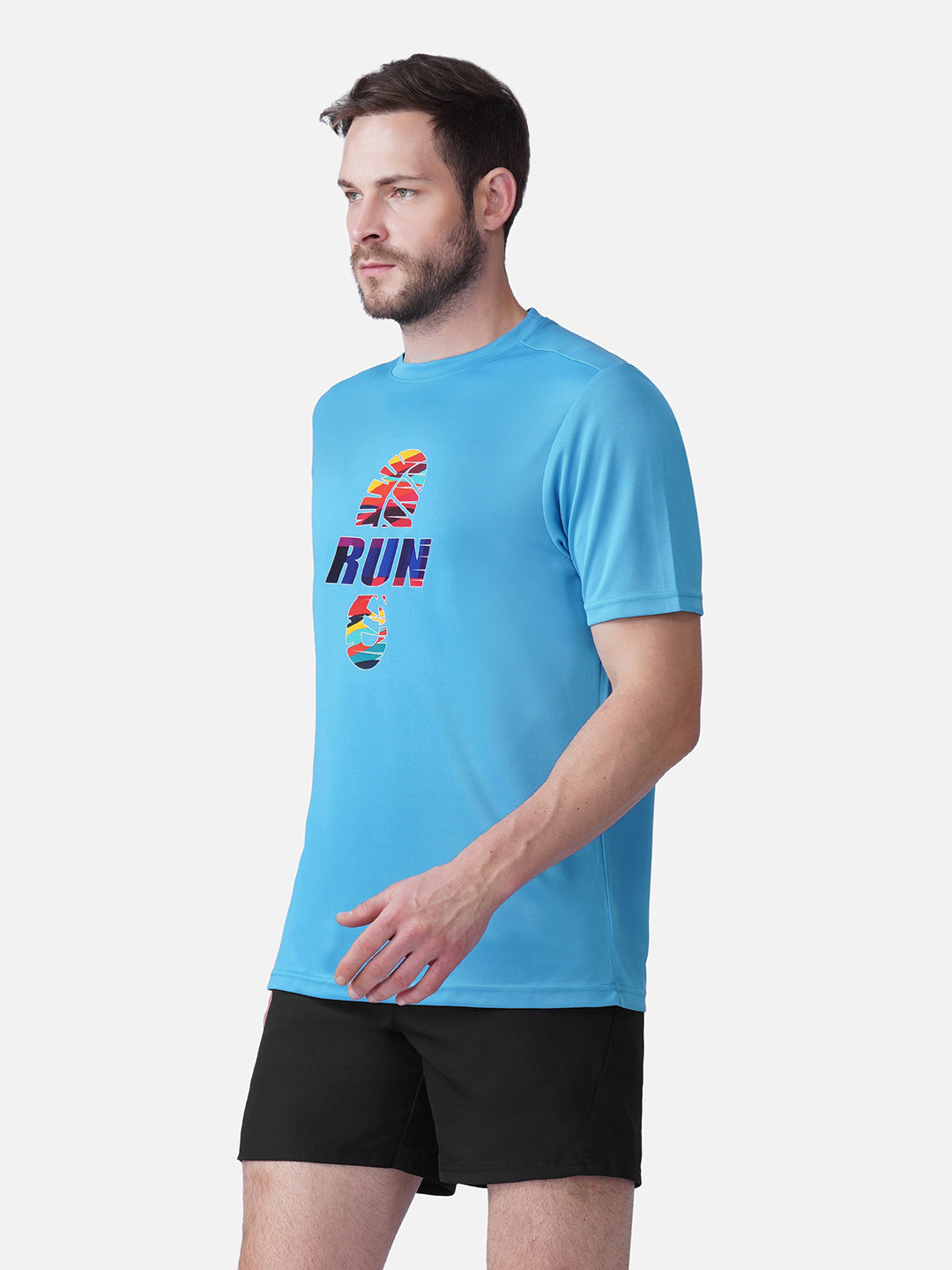 Running T Blue T-Shirt Slim Fit Men RWM2059