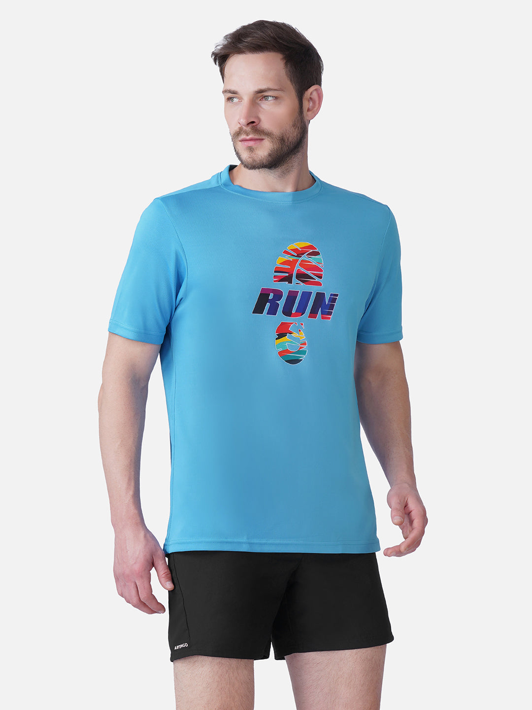 Running T Blue T-Shirt Slim Fit Men RWM2059