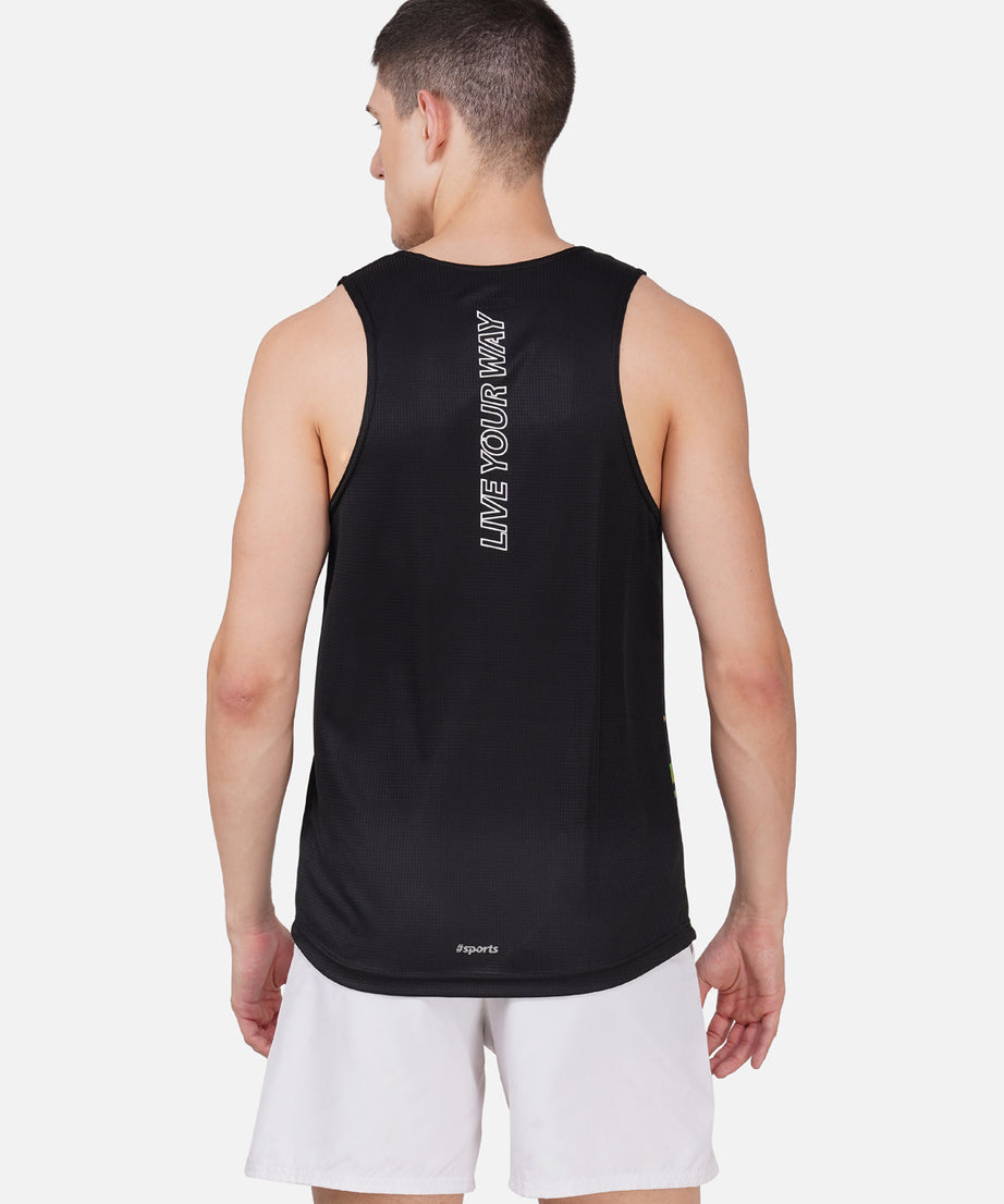 DriCHEX Neon Yellow & Black Vest for Men RWM4035