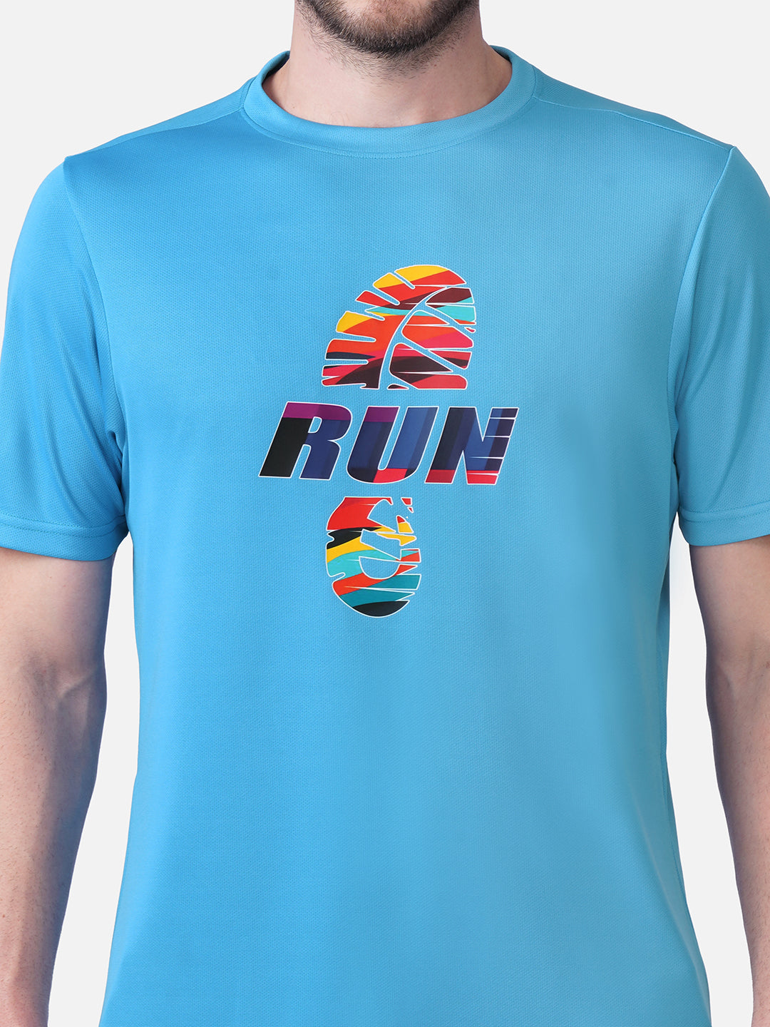 Running T Blue T-Shirt Slim Fit Men RWM2059