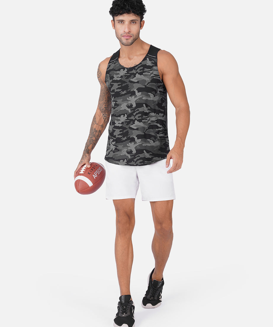 Camo Black Men Vest
