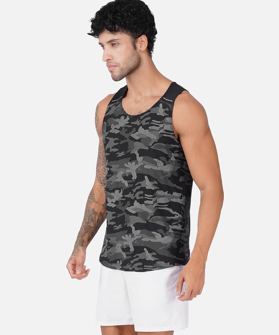 Camo Black Men Vest