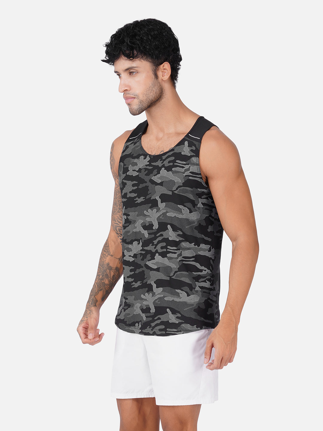 Camo Black Men Vest