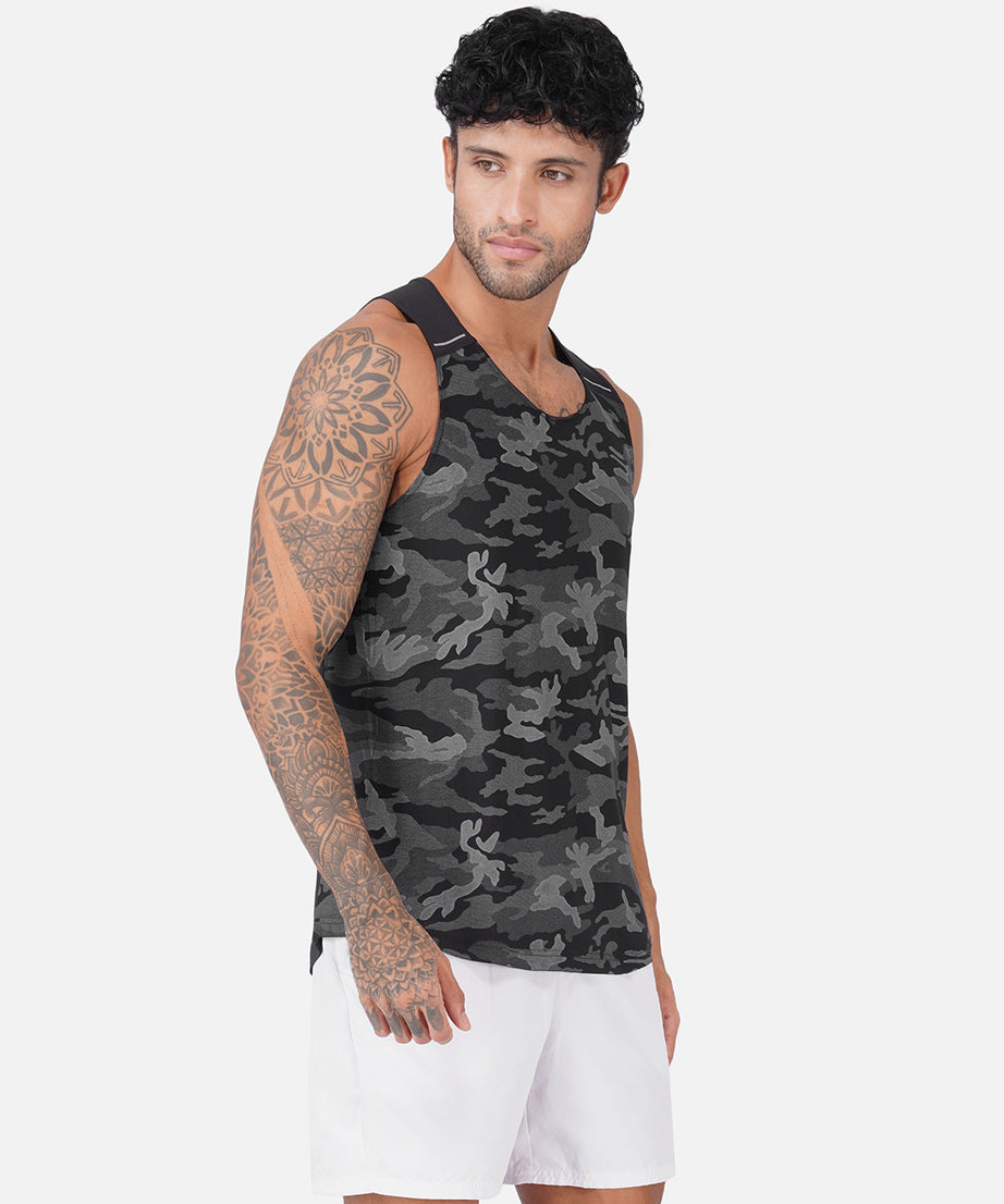 Camo Black Men Vest