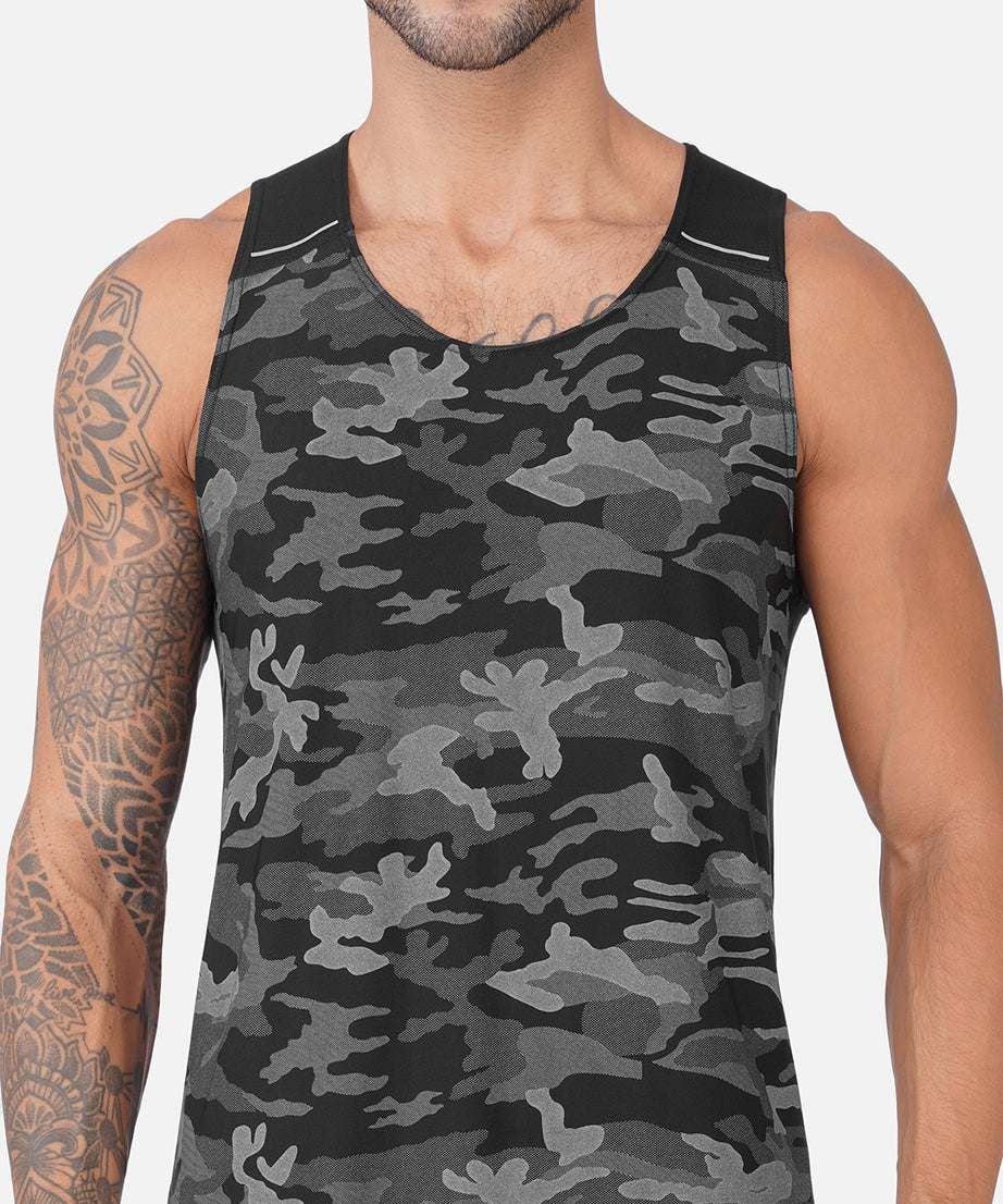Camo Black Men Vest