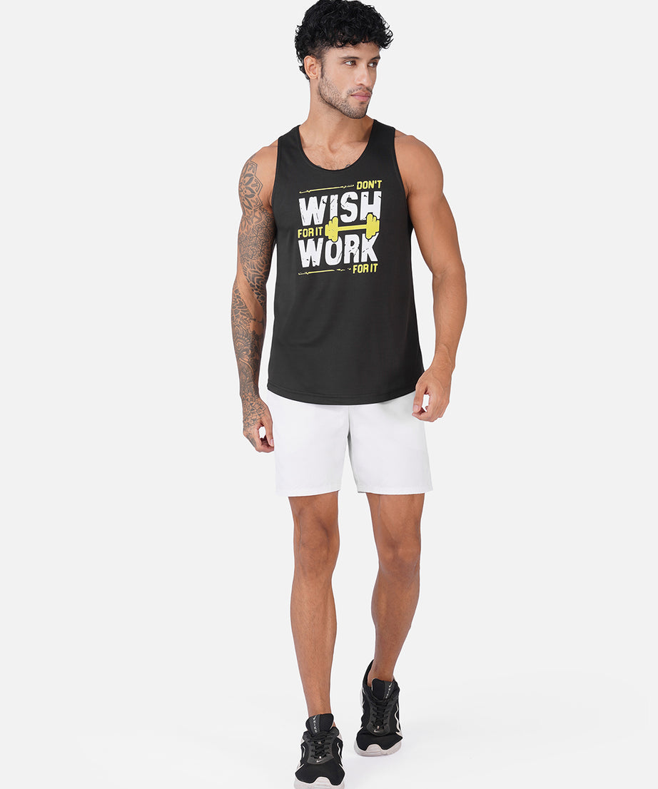 Wish Work Black Men Vest