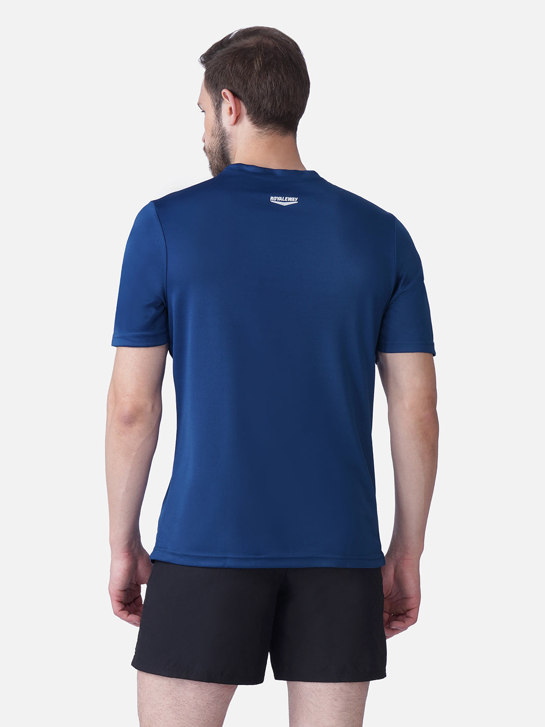Gym Airforce Blue T-Shirt Slim Fit Men RWM2053