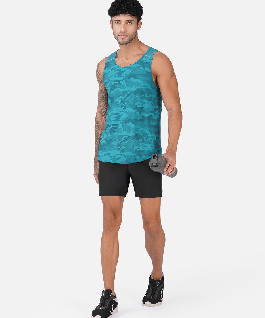 Camo Airforce Blue Men Vest