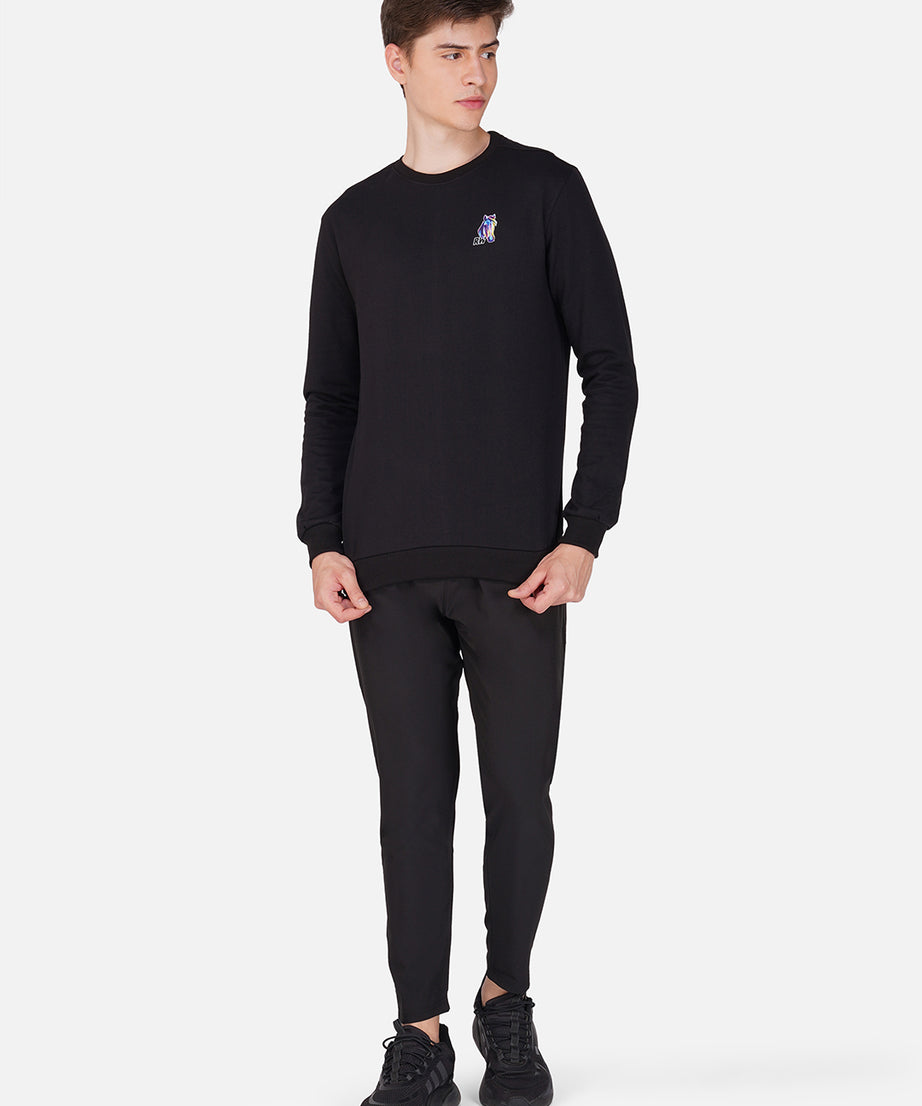 Fleece Horse Black Sweatshirt RWM9013