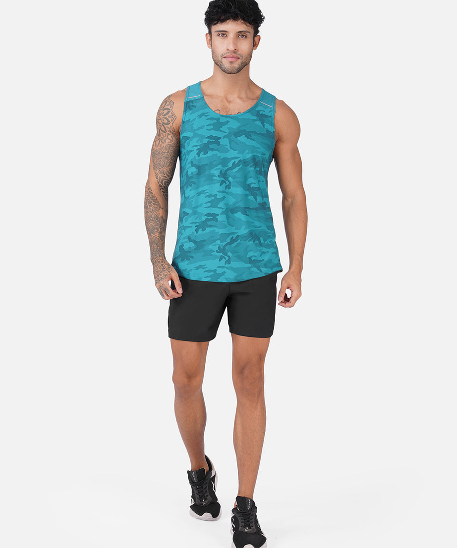 Camo Airforce Blue Men Vest