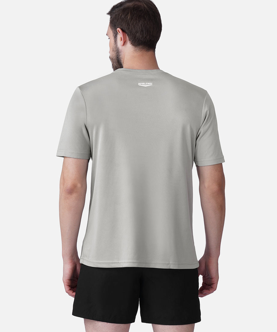 Running Golden Grey T-Shirt Slim Fit Men RWM2058