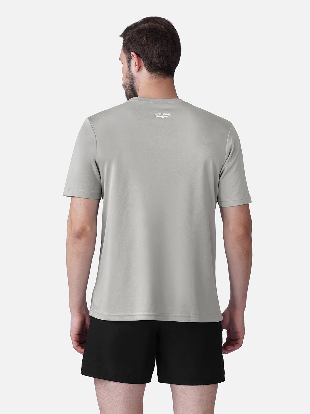 Running Golden Grey T-Shirt Slim Fit Men RWM2058