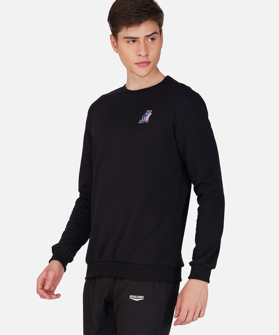 Fleece Horse Black Sweatshirt RWM9013
