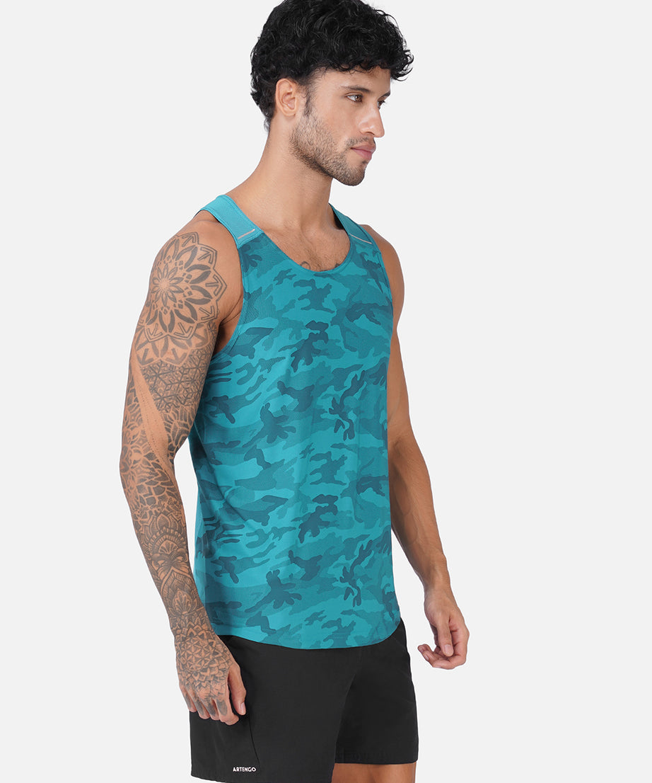 Camo Airforce Blue Men Vest