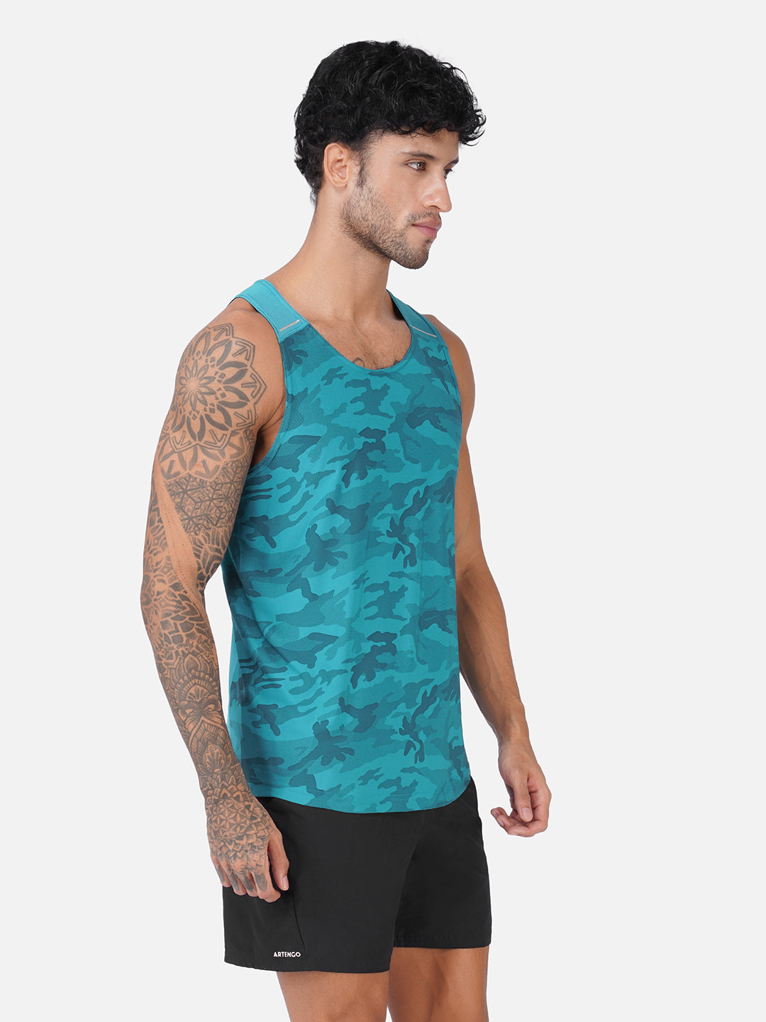 Camo Airforce Blue Men Vest