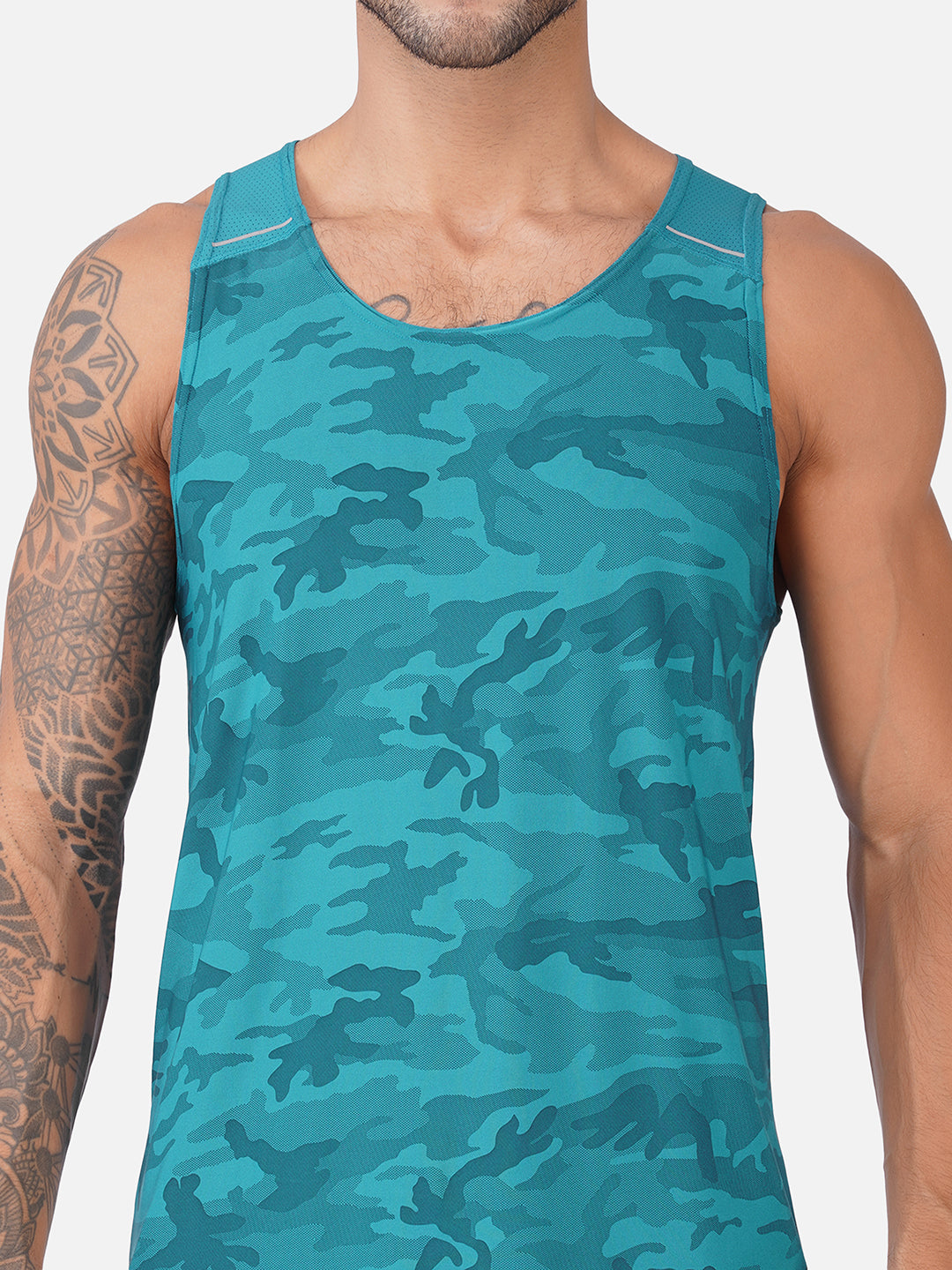 Camo Airforce Blue Men Vest