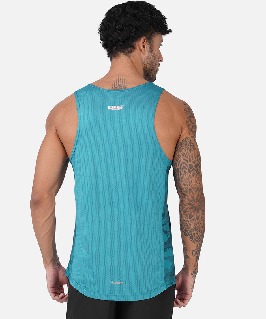 Camo Airforce Blue Men Vest