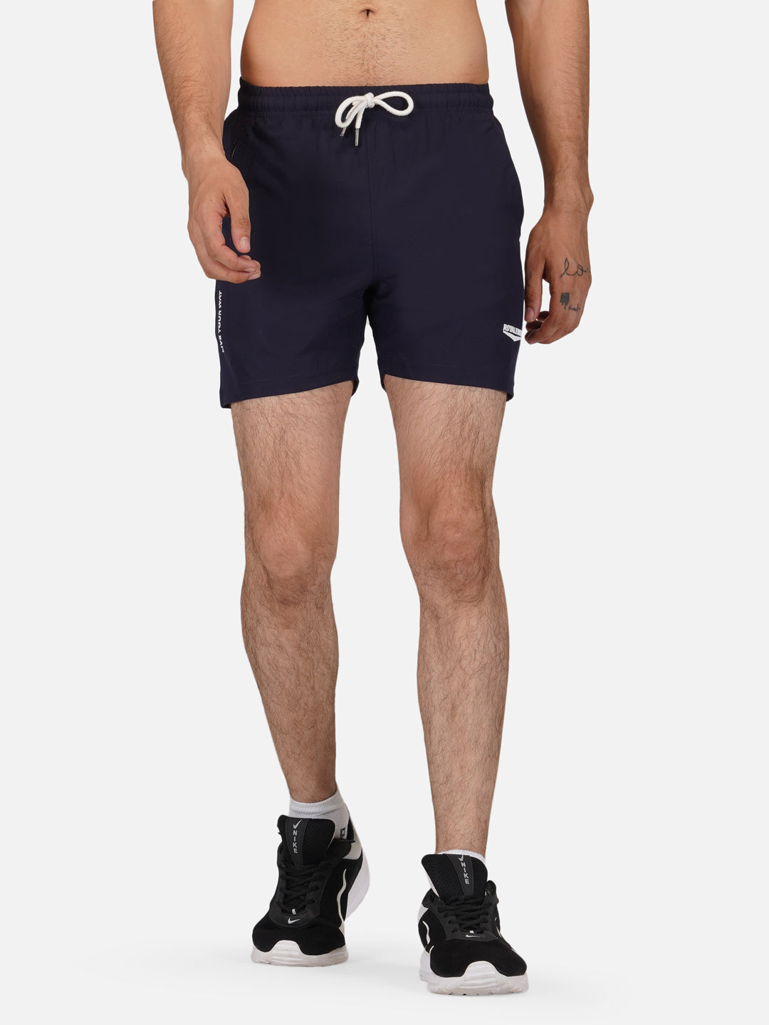 Shorts Sportswear Apparel Men NS Lycra Navy Blue RWM1006