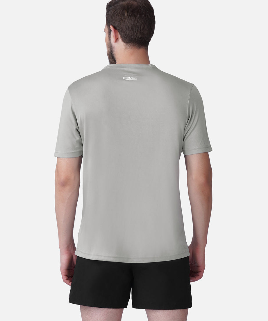Gym Golden Grey T-Shirt Slim Fit Men RWM2054
