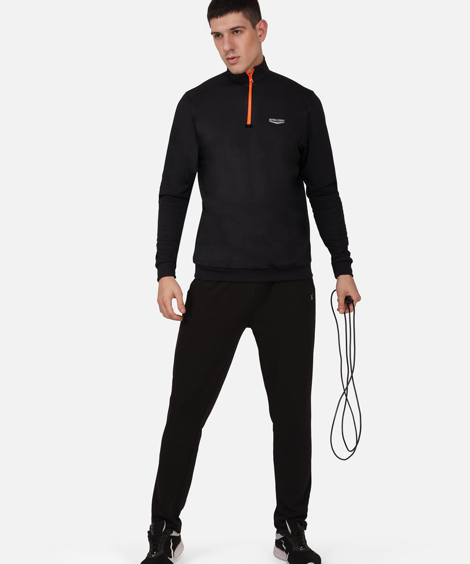 CrossFIT Neon Orange Black Half Zipper Jacket RWM6002