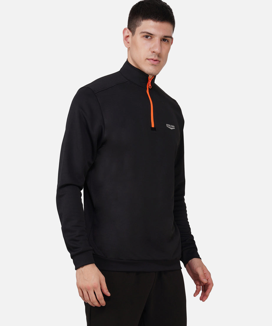 CrossFIT Neon Orange Black Half Zipper Jacket RWM6002