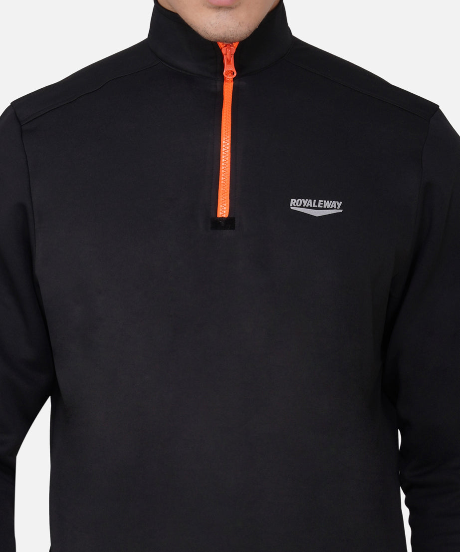 CrossFIT Neon Orange Black Half Zipper Jacket RWM6002