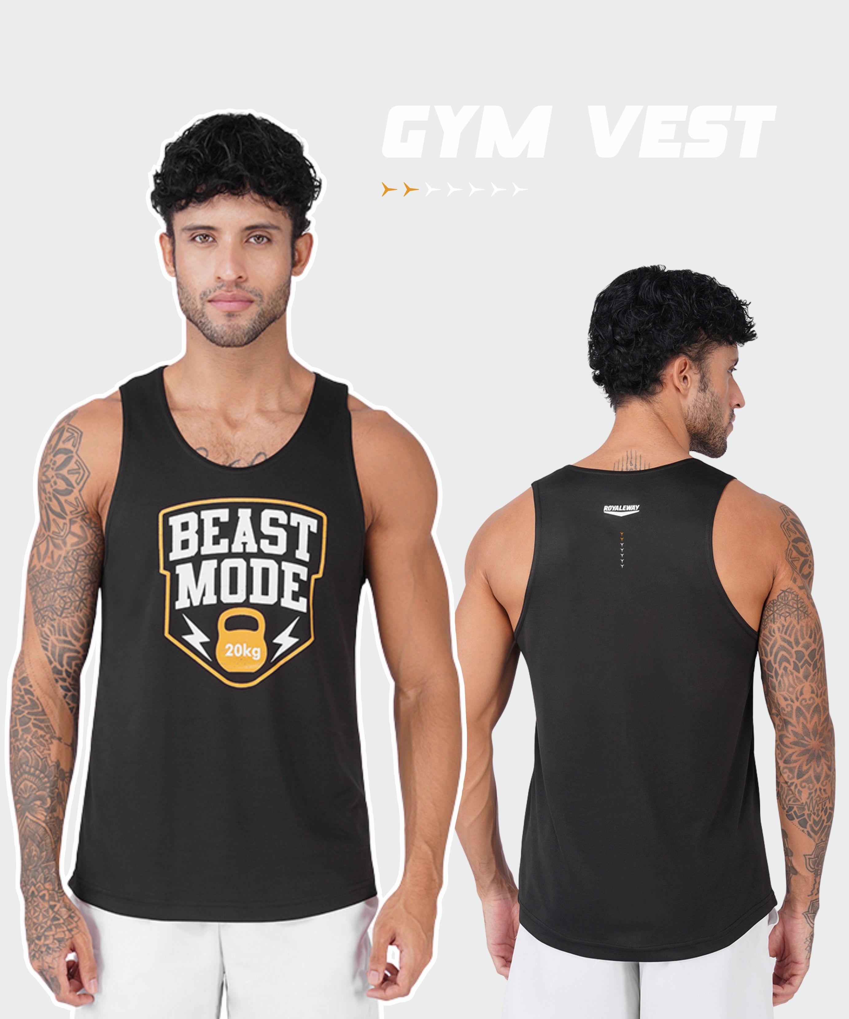 Beast Mode Black Men Vest