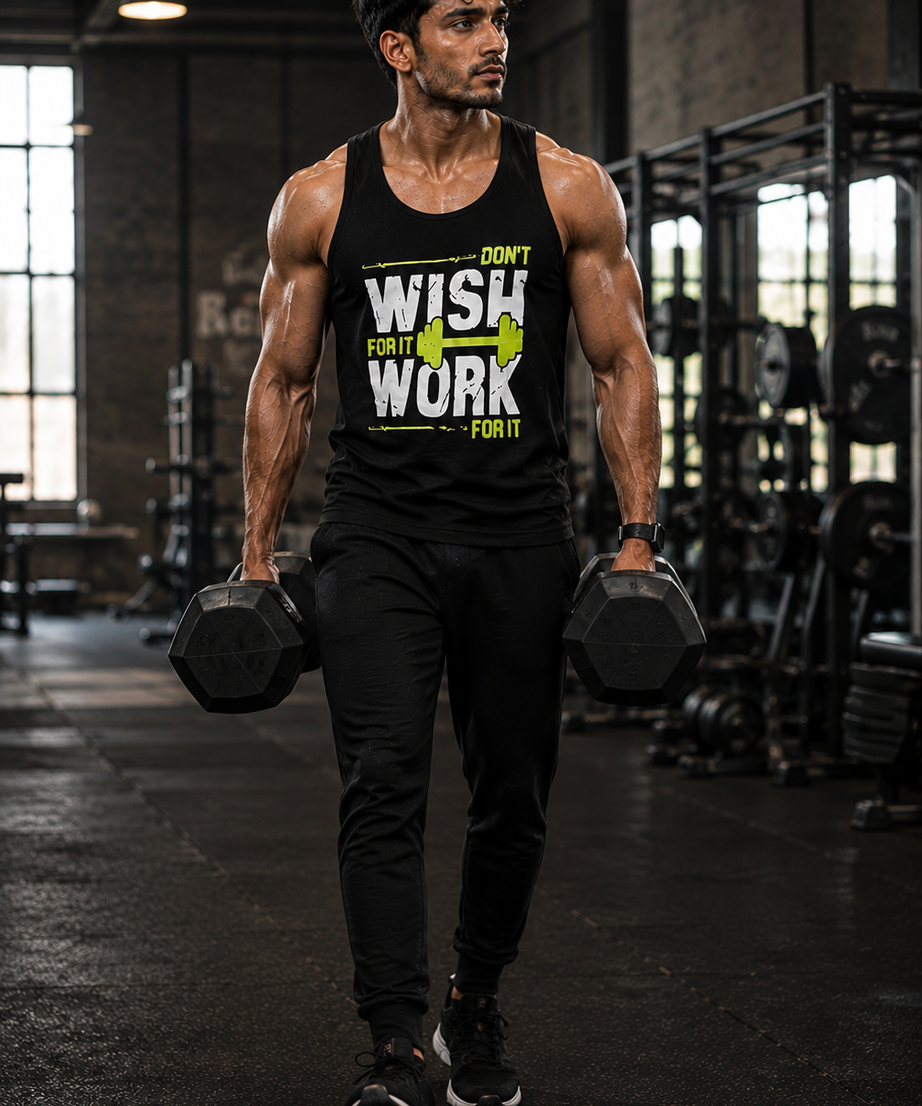 Wish Work Black Men Vest