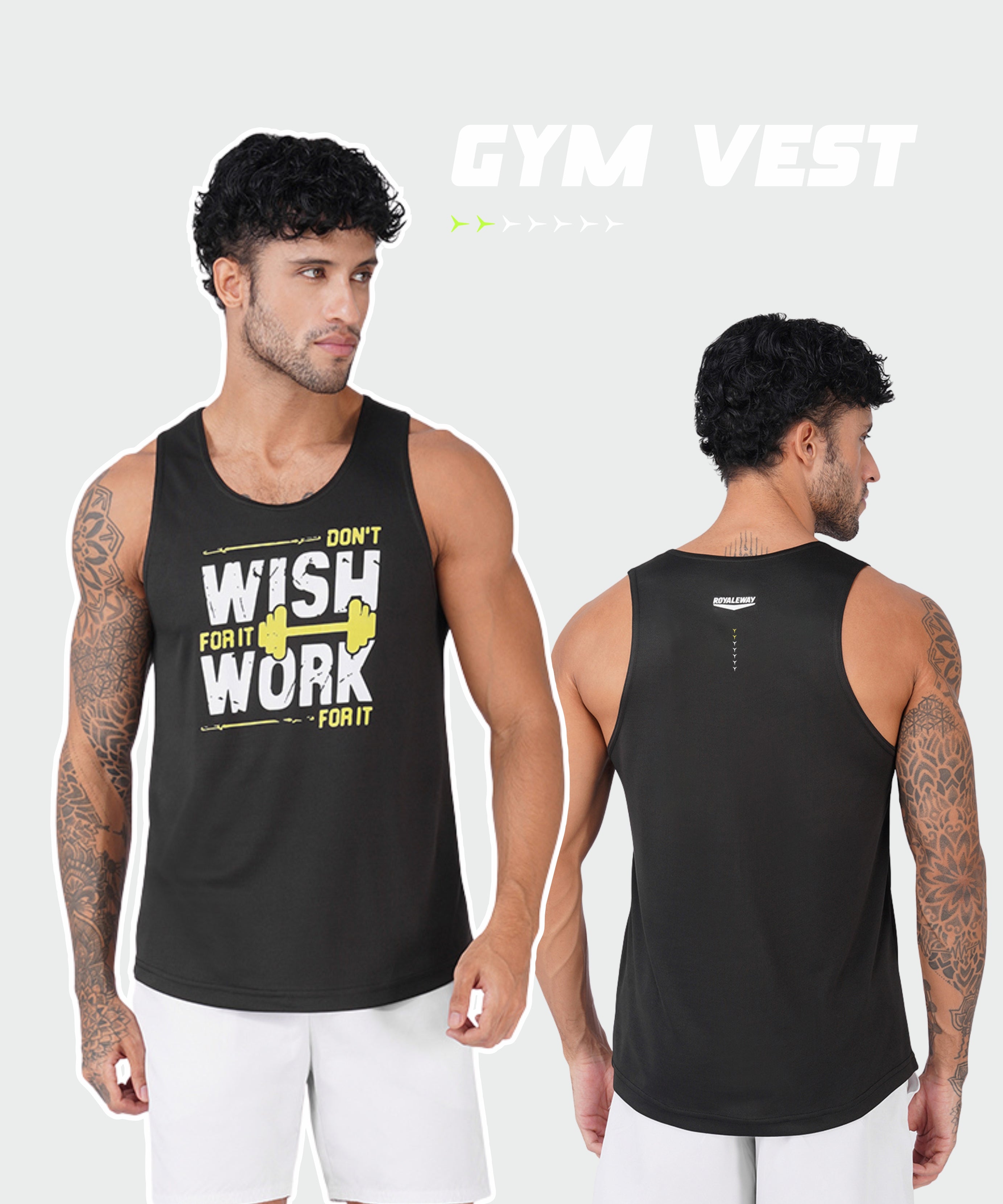Wish Work Black Men Vest