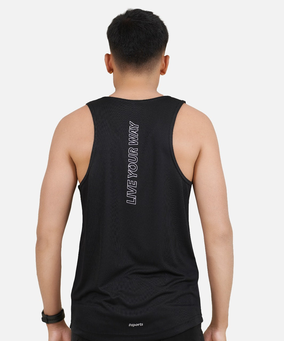 DriCHEX Neon Orange & Black Vest for Men