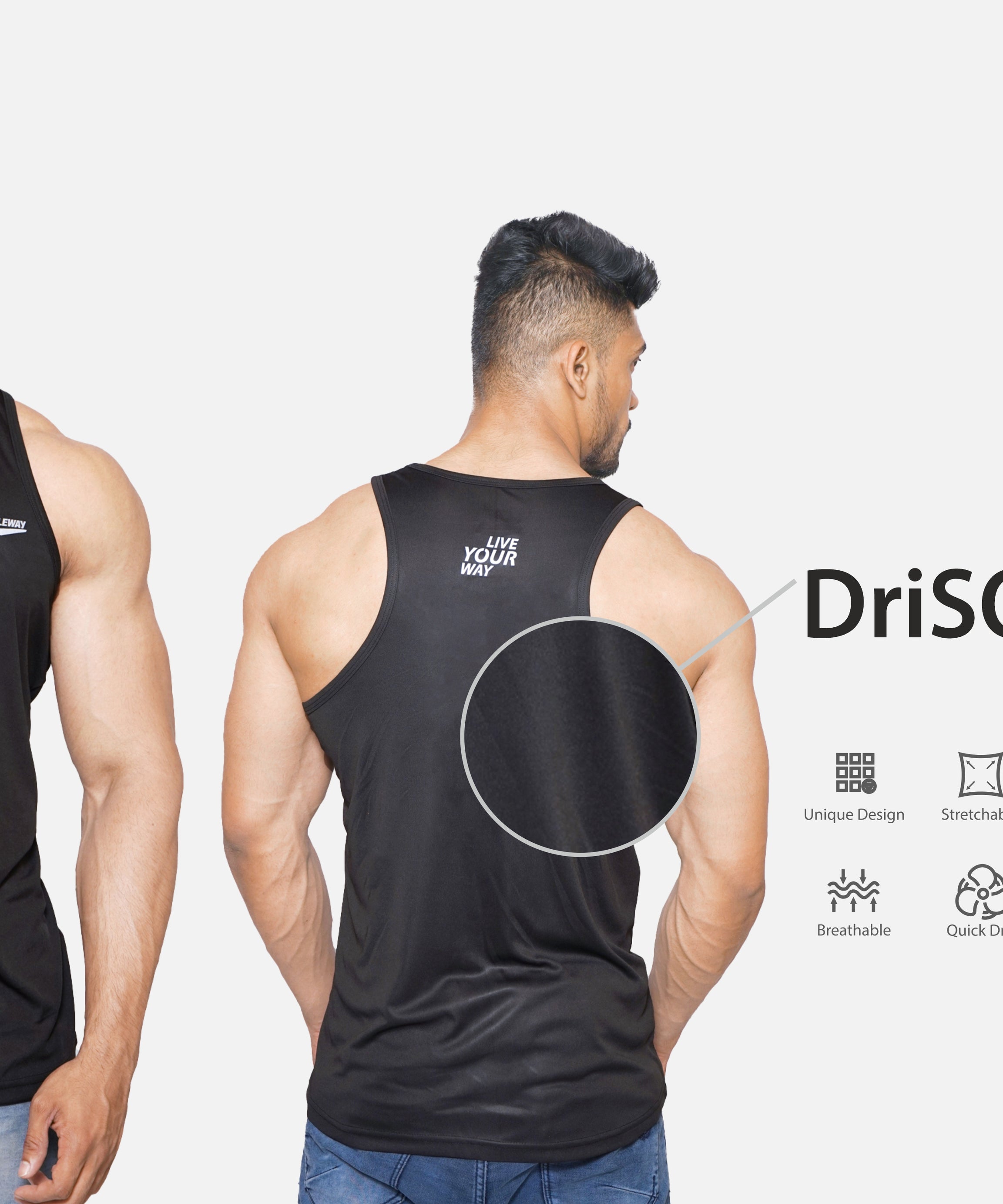 DriSOFT Black Vest RWM4010 DriSOFT Vest - royaleway.com