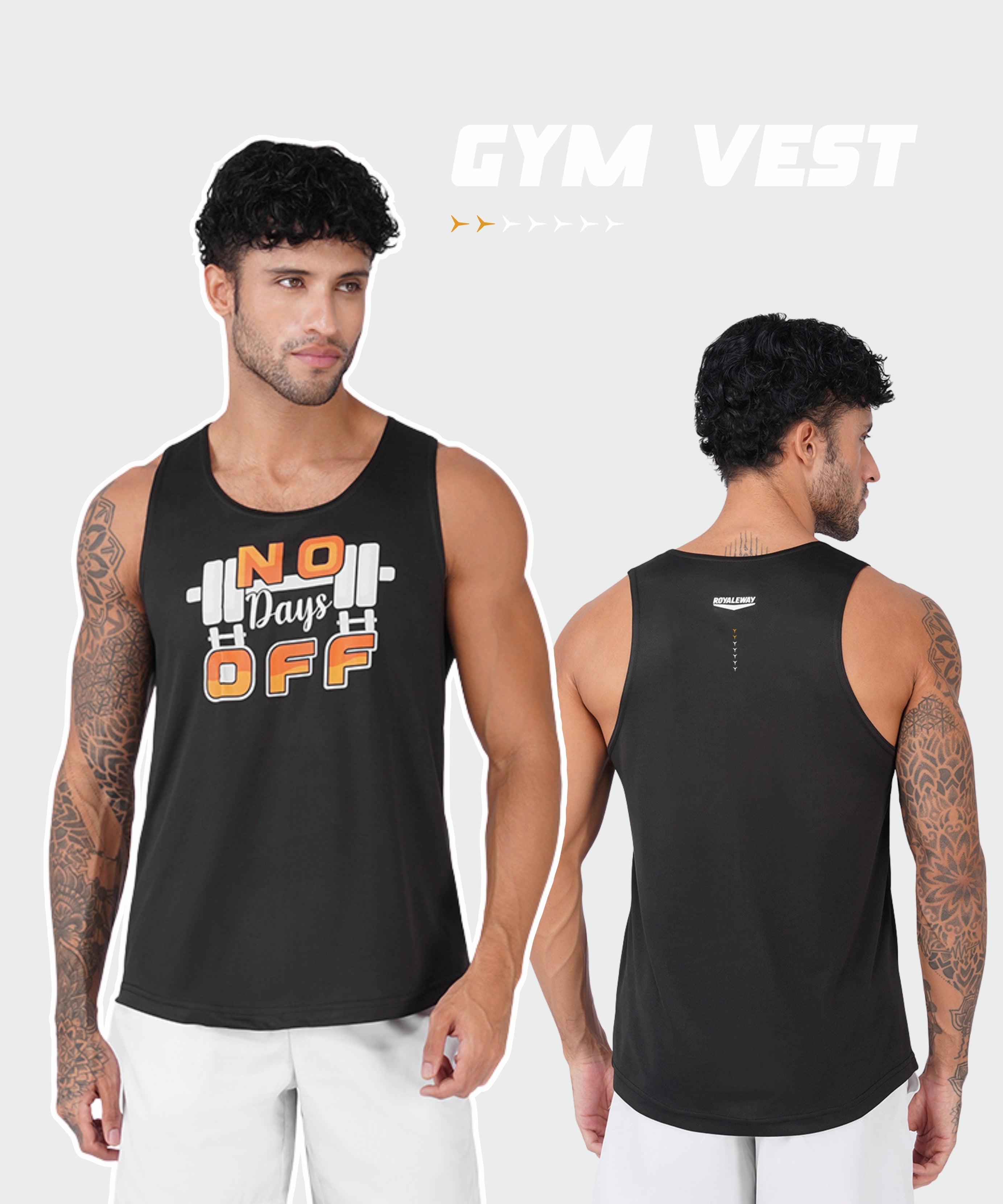 No Days Off Black Men Vest