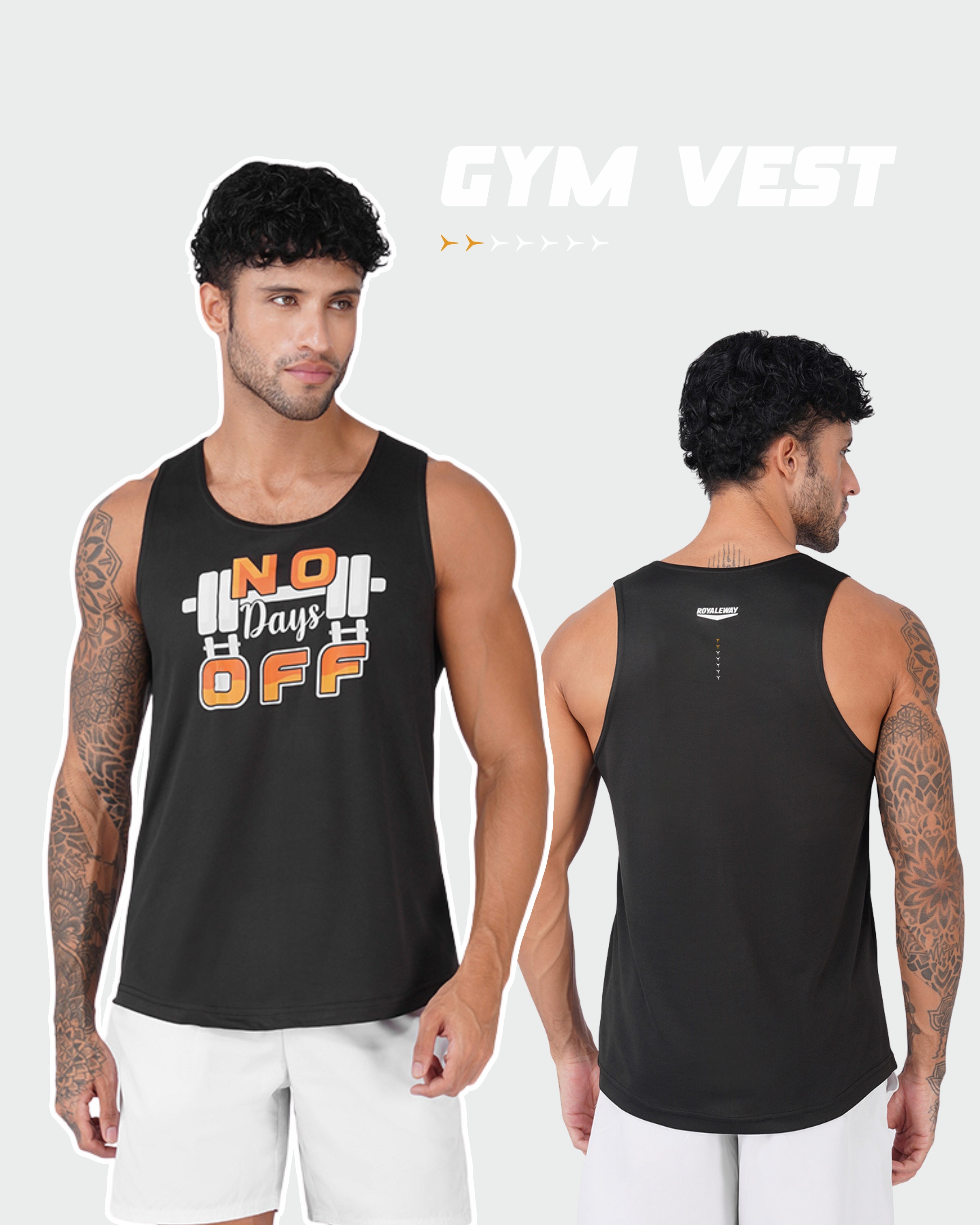 No Days Off Black Men Vest