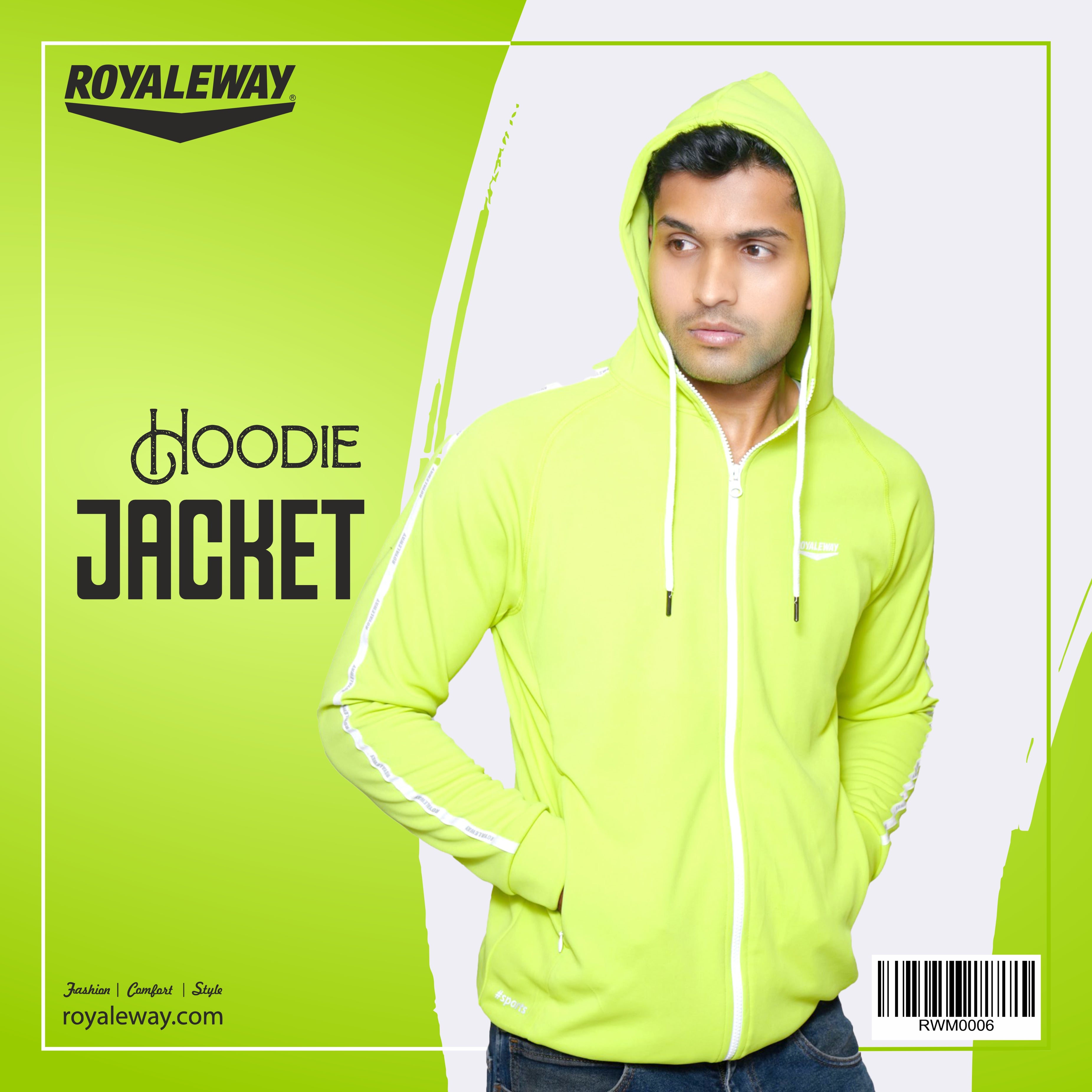 CrossFIT Neon Green Hoodie Jacket RWM0006 Hoodie Jacket - royaleway.com