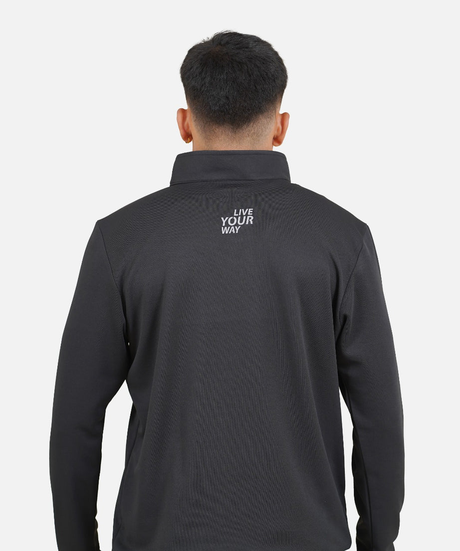 CrossFIT Neon Orange Black Half Zipper Jacket RWM6002 Half Zipper Jacket - royaleway.com