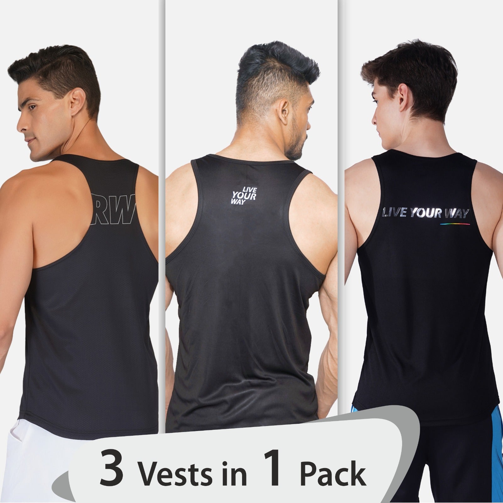 3 Vests in 1 Pack Vests Bundle - royaleway.com