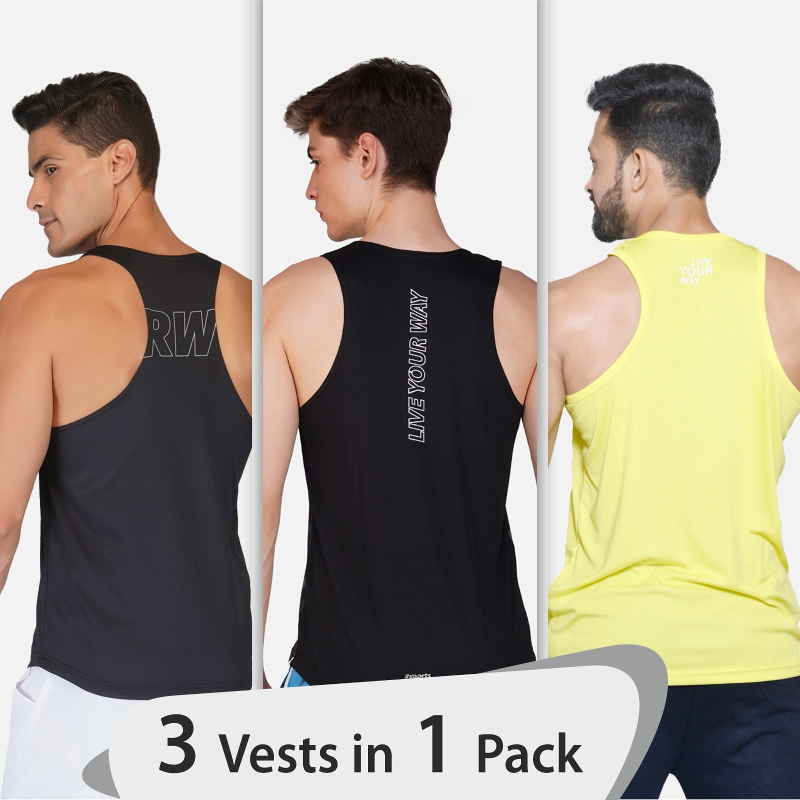 3 Vests in 1 Pack Vests Bundle - royaleway.com