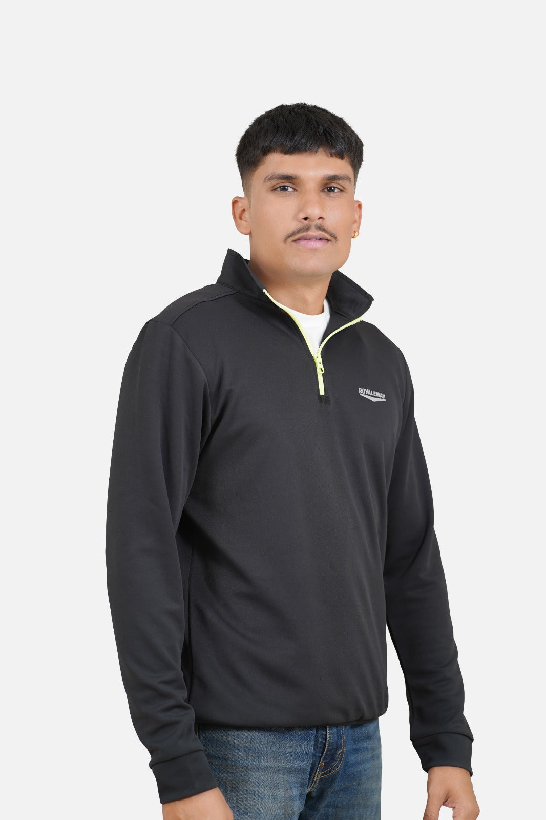 CrossFIT Neon Green Black Half Zipper Jacket RWM6001