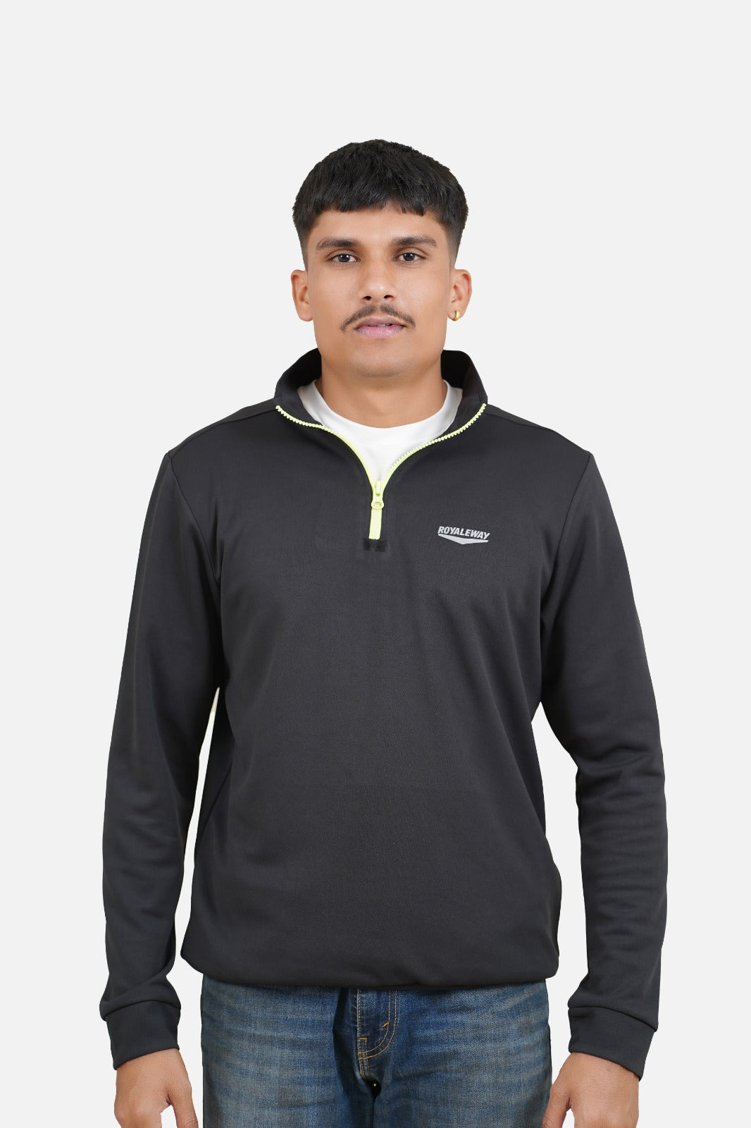 CrossFIT Neon Green Black Half Zipper Jacket RWM6001