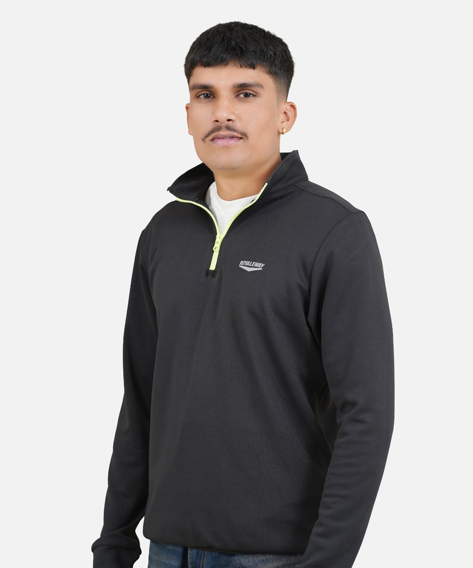 CrossFIT Neon Green Black Half Zipper Jacket RWM6001