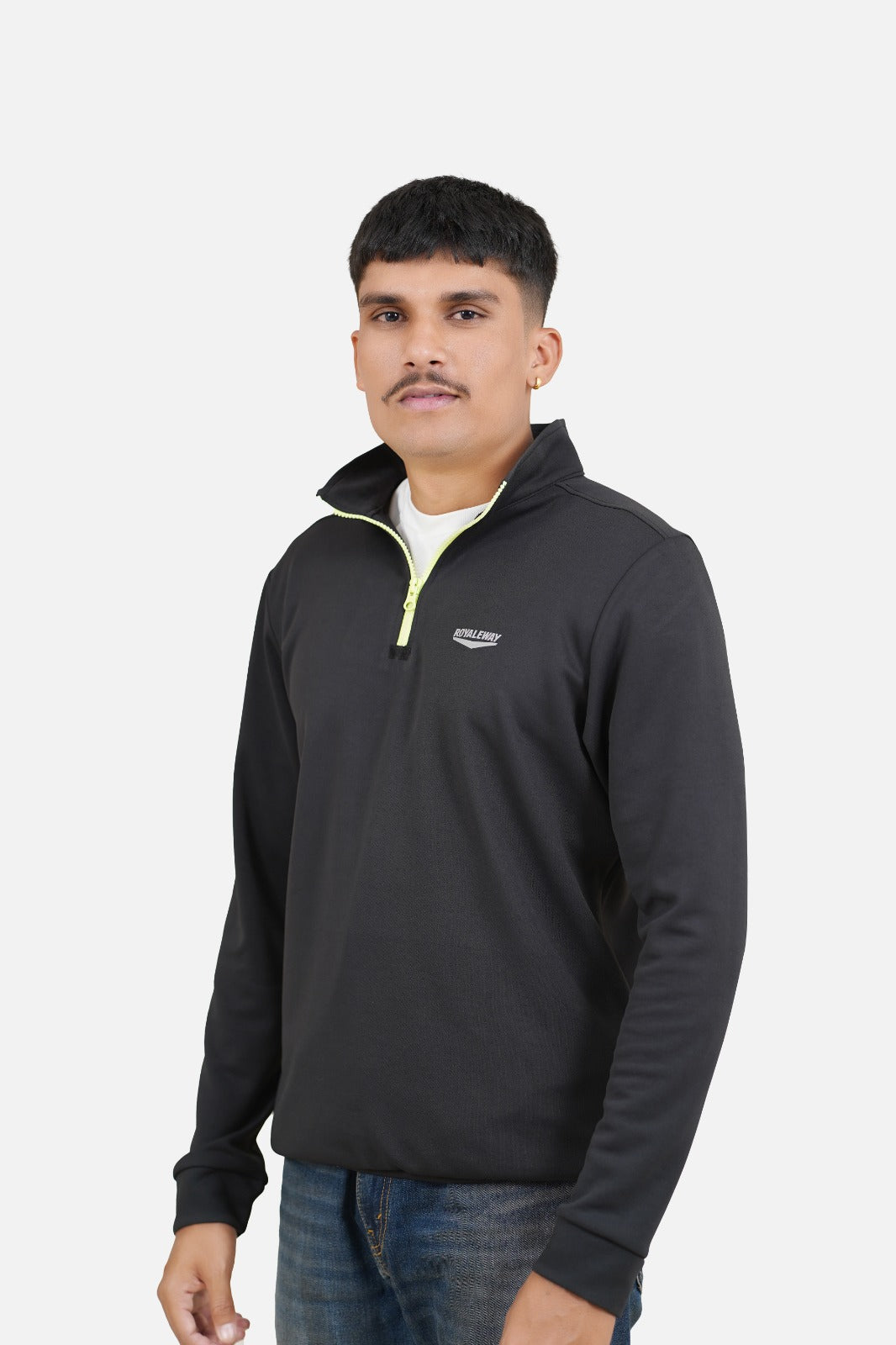 CrossFIT Neon Green Black Half Zipper Jacket RWM6001