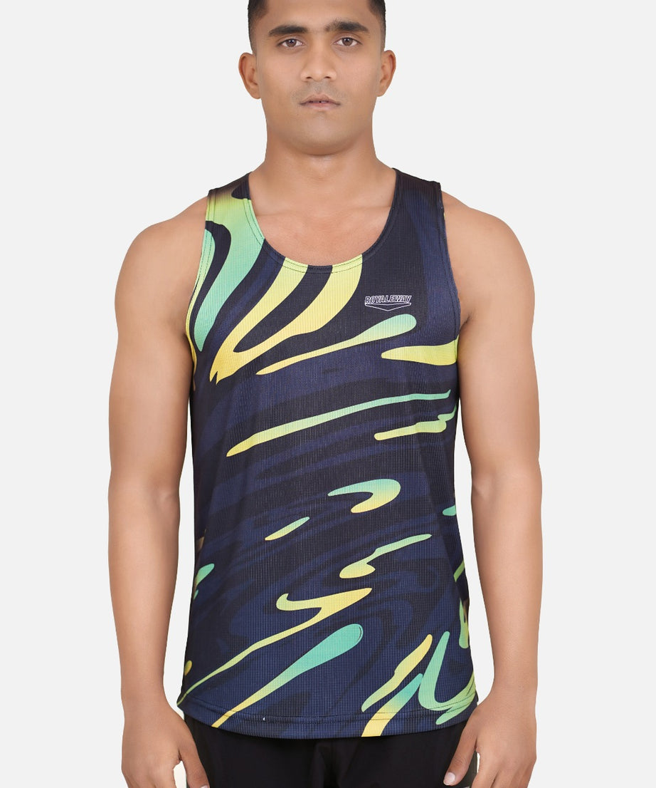 DriCHEX Neon Yellow & Black Vest for Men RWM4035