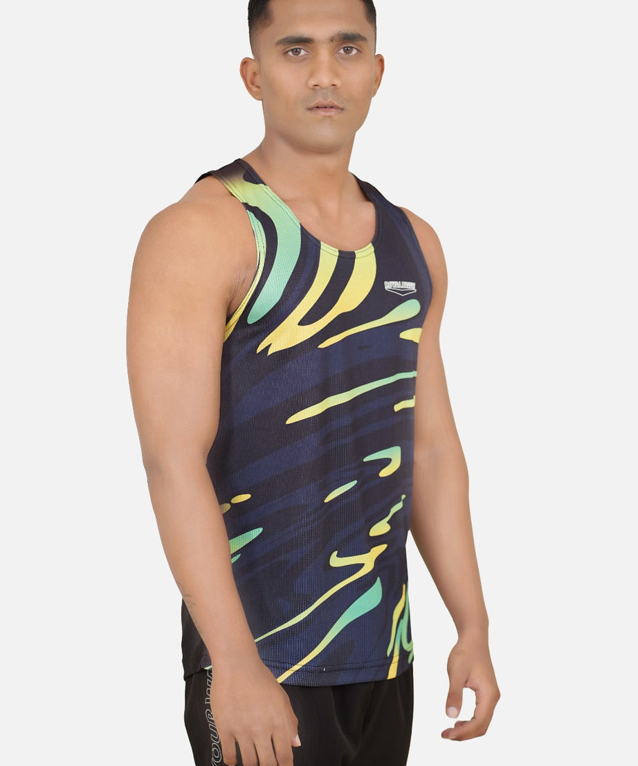 DriCHEX Neon Yellow & Black Vest for Men RWM4035