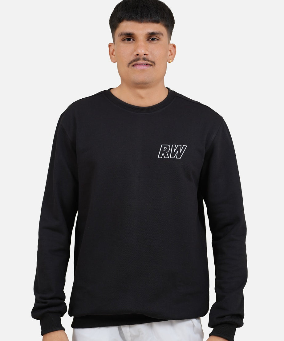 Fleece Black Sweatshirt RWM9011