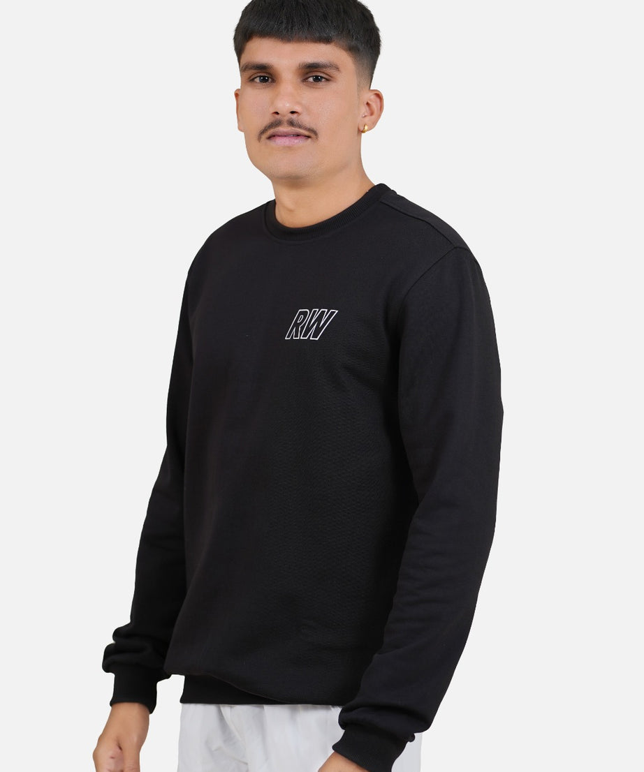 Fleece Black Sweatshirt RWM9011