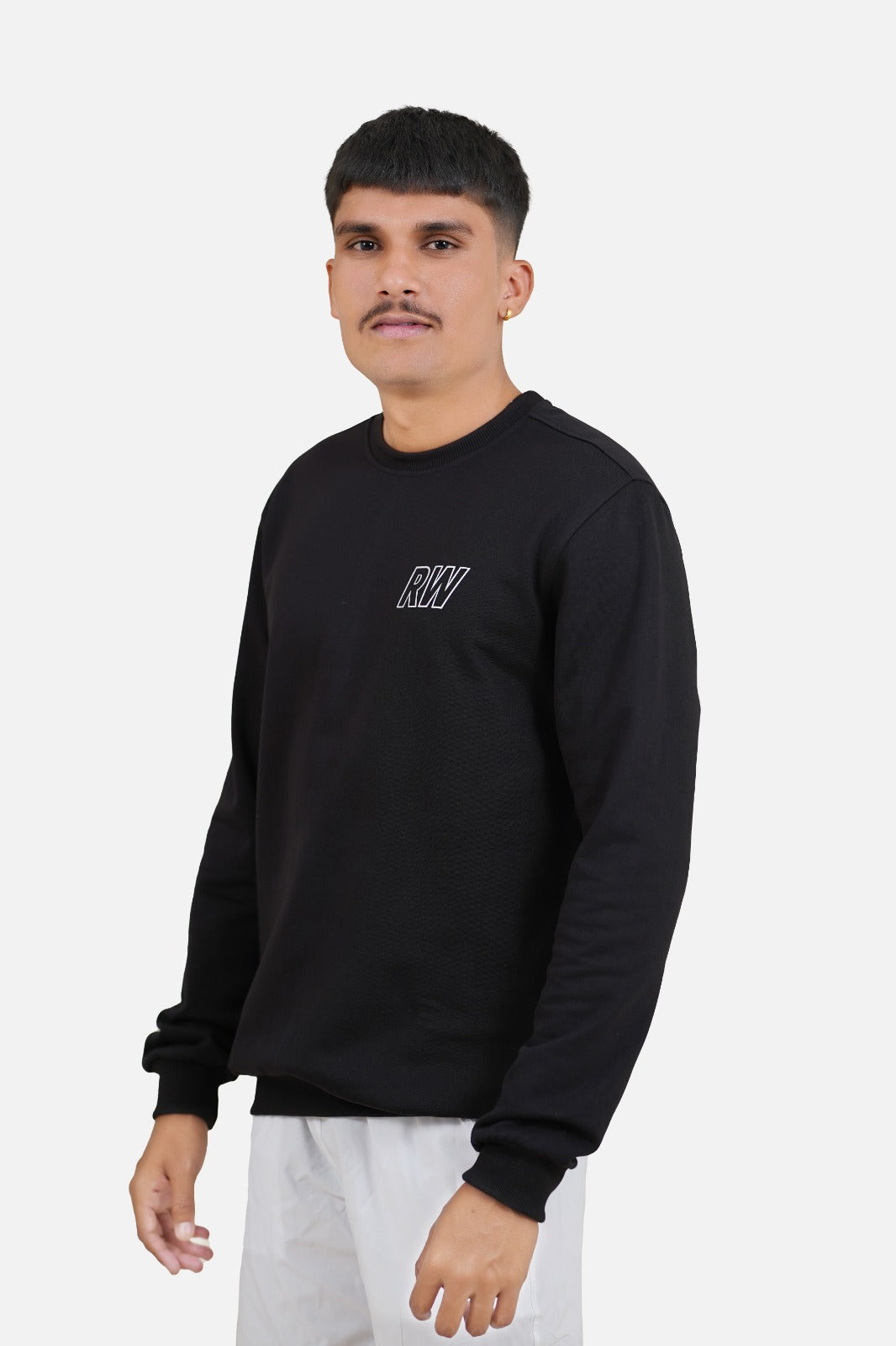 Fleece Black Sweatshirt RWM9011