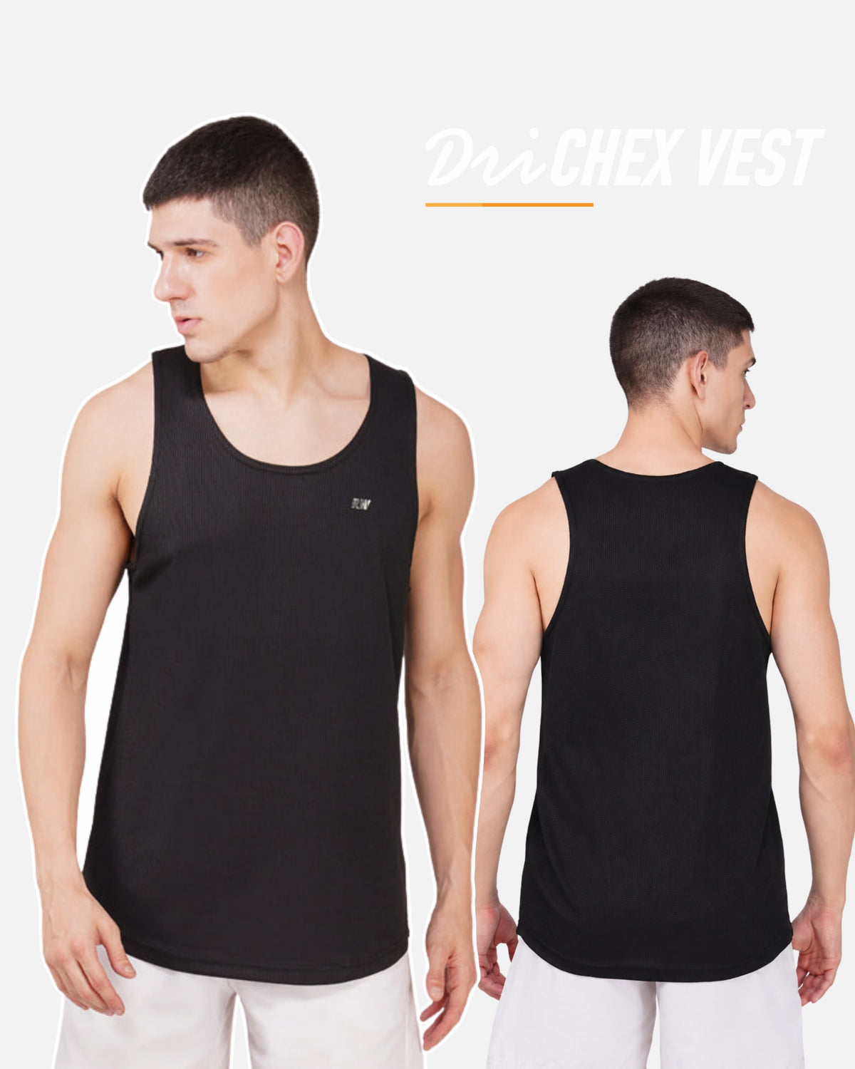 DriCHEX Black Vest for Men