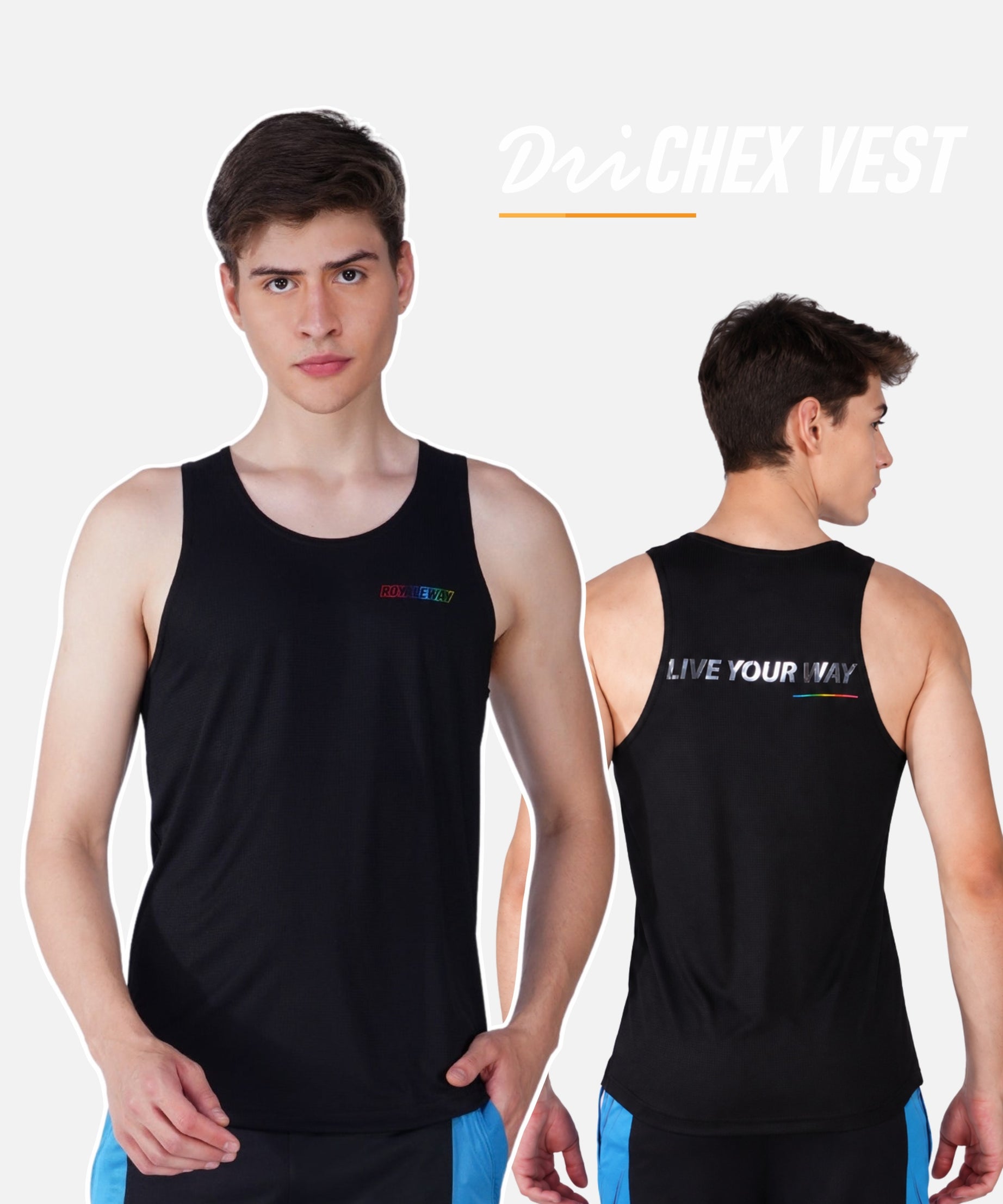 DriCHEX Black Vest for Men
