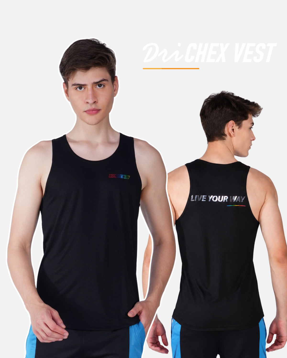 DriCHEX Black Vest for Men